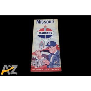 Vintage Standard Oil Company Missouri Pocket Travel Road Map